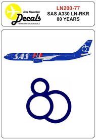 SAS Airbus A330-300 LN-RKR IN 80 YEARS CS #LN200-77