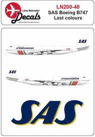 SAS Boeing 747 rainbow cs #LN200-40