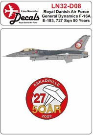 RDAF F-16A 727 Sqn 50 Years #LN32-D08