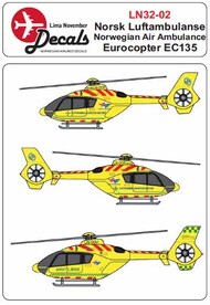  Lima November  1/32 Re-released! Luftambulansen Eurocopter EC135 LN32-002