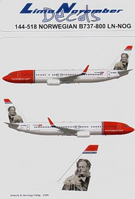 Boeing 737-800 NORWEGIAN LN-NOG `Henrik Ibsen' #LN44518