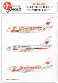 Boeing 737-500 BRATHENS SAFE LN-BRJ winter Olympic Games #LN44530