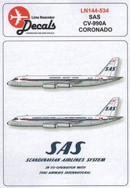  Lima November  1/144 Convair CV-990A SAS/Scandinavian Air Services LN44534