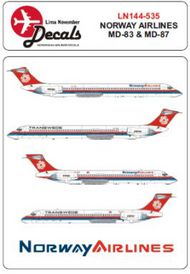  Lima November  1/144 McDonnell-Douglas MD-83 SE-OHB & McDonnell-Douglas MD-87 SE-OHG LN44535