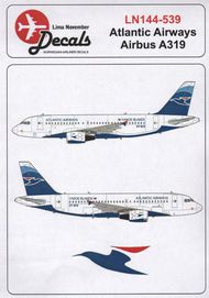  Lima November  1/144 Airbus A319 ATLANTIC Airways- Faroe Islands OY-RCG LN44539