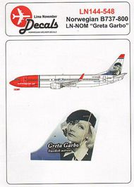 NORWEGIAN Boeing 737-800 LN-NOM 'GRETA GARBO' #LN44548
