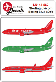 Boeing 737-800's of Sterling.dk/com. #LN44562