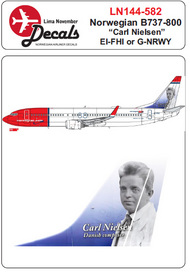  Lima November  1/144 Norwegian Boeing 737-800 EI-FHI/G-NRWY Carl Nielsen LN44582