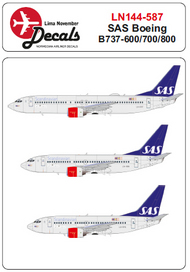 SAS Boeing 737-600/737-700/737-800 for Zvezda and Revell kits #LN44587