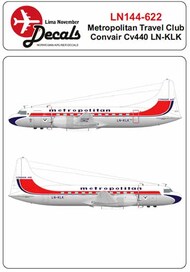 Metropolitan Travel Club Convair CV-440 LN-KLK #LN44622