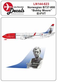  Lima November  1/144 Norwegian Boeing 737-800 EI-FVT 'Bobby Moore' LN44623