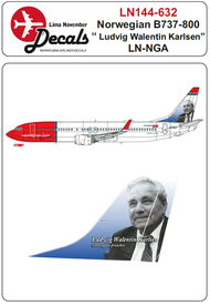  Lima November  1/144 Norwegian LN-NGA Boeing 737-800 LN44632