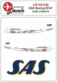  Lima November  1/144 SAS Boeing 747 last colours rainbow cs LN44638