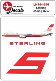  Lima November  1/144 Sterling Boeing 757 for Zvezda LN44646
