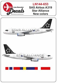  Lima November  1/144 SAS Airbus A319 new Star Alliance scheme LN44653