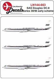 SAS DC-8-33/DC-8-53 first colour scheme #LN44663