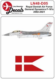  Lima November  1/48 RDAF/Royal Danish Air Force General-Dynamics F-16 in the 2002-2021 scheme LN48-D05