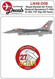  Lima November  1/48 RDAF F-16A 727 Sqn 50 Years LN48-D08