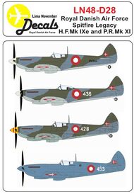 RDAF Spitfire legacy all schemes #LN48-D28