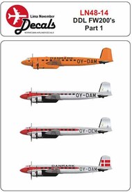 DDL Danish Air Lines  Focke-Wulf Fw.200C-4 'Condor' Part 1. OY-DAM x 3 and OY-DEM #LN48014