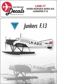 Nord-Norges Aero Junkers F.13 with masks for fuselage #LN48017