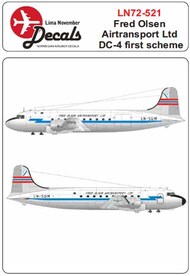  Lima November  1/72 FRED OLSEN 1 CS Douglas DC-4 (designed to be used with Mach 2 and Revell kits) [C-54 Skymaster] LN72-521