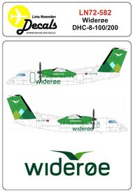 Wideroe de_Havilland_Canada DC-8-100/DC-8-200 with windows masks [Bombardier Dash 8] #LN72-582