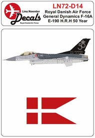 RDAF F-16A E-190 H.K.H. 50 Year #LN72-D14