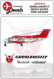 Greenlandair Beech 200 with masks, for Mach 2, RVHP or Rareplanes. #LN72-514