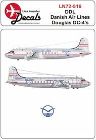  Lima November  1/72 DDL Danish Air Lines Douglas DC-4 LN72-516