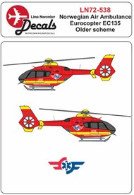 Norwegian Air Ambulance older scheme Eurocopter EC135 #LN72-538