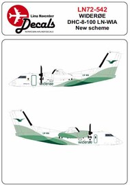 Widerøe de-Havilland-Canada DHC-8-100 LN-WIA new colour scheme #LN72-542