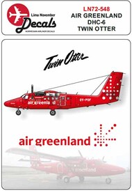  Lima November  1/72 Air Greenland DHC-6 new cs. Including masks LN72-548