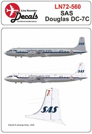  Lima November  1/72 SAS Douglas DC-7C including masks LN72-560