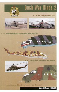  Linden Hill  1/35 Bush War Hinds 2 - Mil Mi-24s' This package comes with a four colour loose-leaf reference booklet featuring profiles and photographs. Mil Mi-24RKh Red 41, Group of Soviet Forces in Germany, 1991 Mil Mi-24V 0813, Slovak Air Force Mil Mi-24V JSO `Red Berets* LH35002