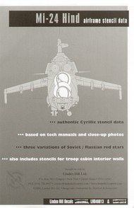  Linden Hill  1/48 Mil Mi-24 Hind Cyrillic Stencil Data [Mil-24D] LH48013