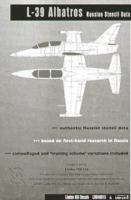 Aero L-39 Albatros complete Soviet Technical Stencil Data #LH48015
