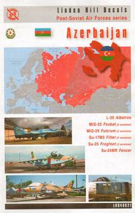 Linden Hill  1/48 Post-Soviet Air Force Azerbaijan AF. Mil Mi-8T Hip 4K-25-93; Mi-24G Super Hind No 302; Mi-24V and P Hind 102 and 172; MiG-25P, PDS, RU; Su-24MR 101 or 111; MiG-29 Fulcrum C 01MiG-29UB Fulcrum B 20; Aero L-39 Albatross 25; Su17M3 Fitter 81; Sukhoi Su-25 an LH48021
