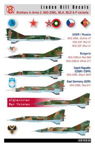  Linden Hill  1/48 Brothers in Arms 2: MiG-23ML/MLA/MLD/P variants in Warsaw Pact service and beyond LH48036