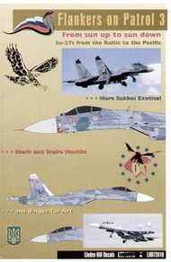 Sukhoi Su-27 Flankers on Patrol Part 3. From the Baltic to the Pacific (10) Red 01 early scheme with shark's mouth; 2002; Red 01, late scheme with cobra mouth and tail, 2003; Red 04, `Eagle', Sukhoi Su-27UB Red 64, `Eagle Eye' 2002, all 689th GvIAP Soviet #LH72010