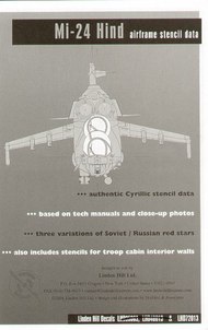 Mil Mi-24 Hind Cyrillic Stencil Data #LH72013