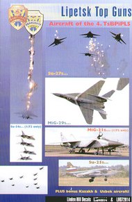 'Lipetsk Top Guns' - The Aircraft of the Soviet Air Force's elite 4. TsBP PLS (21) Mikoyan MiG-31; Red 37; Sukhoi Su-27SM; Red 02; Sukhoi Su-25T; Red 85; Sukhoi Su-25; Red 73; Mikoyan MiG-29 9-13; Red 29; Red 32; Red 30; Mikoyan MiG-29UB; Red 37; Sukhoi S #LH72014