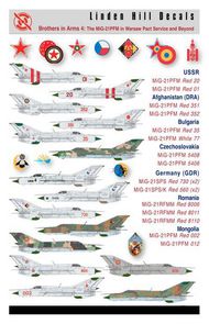 Mikoyan MiG-21PFM: Brothers in Arms 4 Russia, Afghanistan, Czechoslovakia, Bulgaria, East Germany GDR, Mongolia, Romania #LH72033
