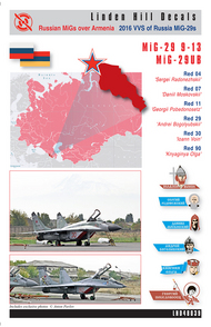 Soviet MiGs over Armenia - 2016 VVS of Russia Mikoyan MiG-29s 5x Mikoyan MiG-29 9-13, 1x Mikoyan MiG-29UB #LH72035