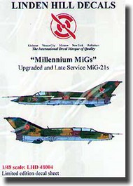'Millenium MiGs' MiG-21 Decals #LHD48004