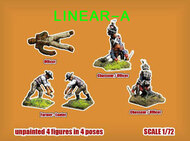  Linear-A  1/72 WATERLOO AFTER THE BATTLE SET 1 FRENCH DISASTER mini set with 4 figures  (MB) 004-S