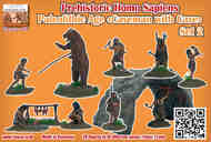 Prehistoric Homo Sapiens - Paleolithic Age Caveman Set 2 'with cave' #LA059