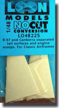  Loon Models  1/48 B-57 and Canberra Tail Surfaces LO48225