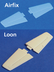  Loon Models  1/72 Rescribed P-51D Tailplanes (w/balance) (AFX) LO72217