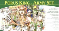  Lucky Toys  1/72 King Porus Army 18 figures, 5 horses, 1 chariot and 1 elephant LUCK7208